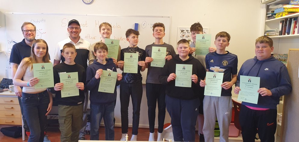 Skákmót Húnaskóla, 8. - 10. bekkur