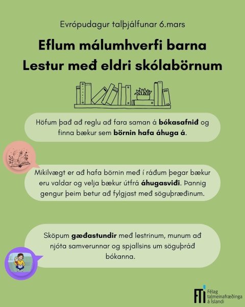 Evrópudagur talþjálfunar 6.mars